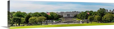 View of Lincoln Memorial and National World War II Memorial, Washington DC