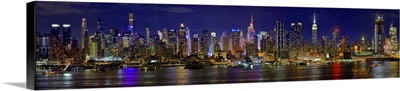 View of Manhattan skyline, New York City, New York State