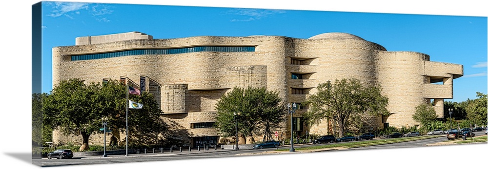 View of National Museum of the American Indian in Washington DC, USA