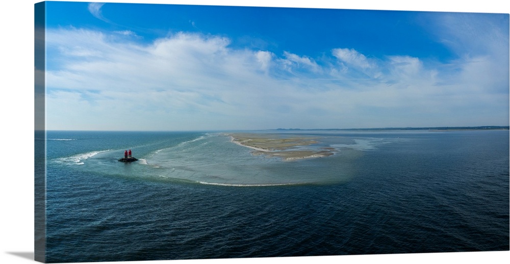 View of sea against cloudy sky, Limfjord, Jutland, Denmark