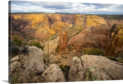 View Of Spider Rock Canyon De Chelly National Monument, Utah