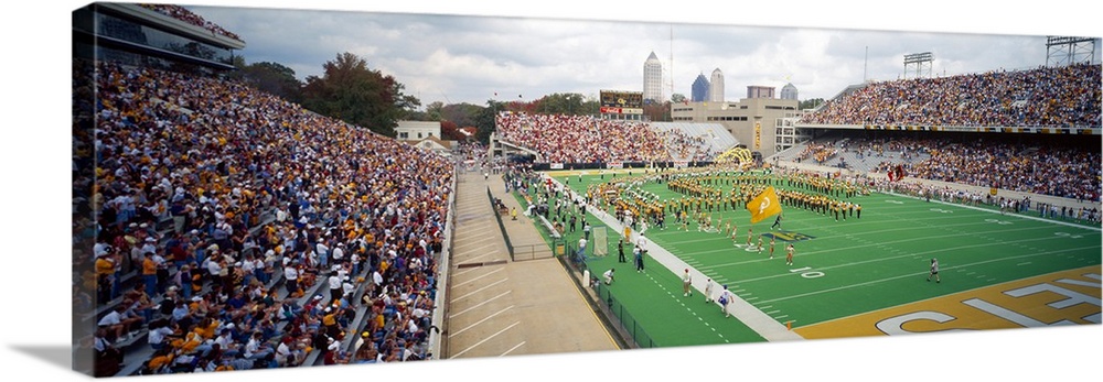 View of the Bobby Dodd Stadium during the game, Atlanta, Georgia, USA.