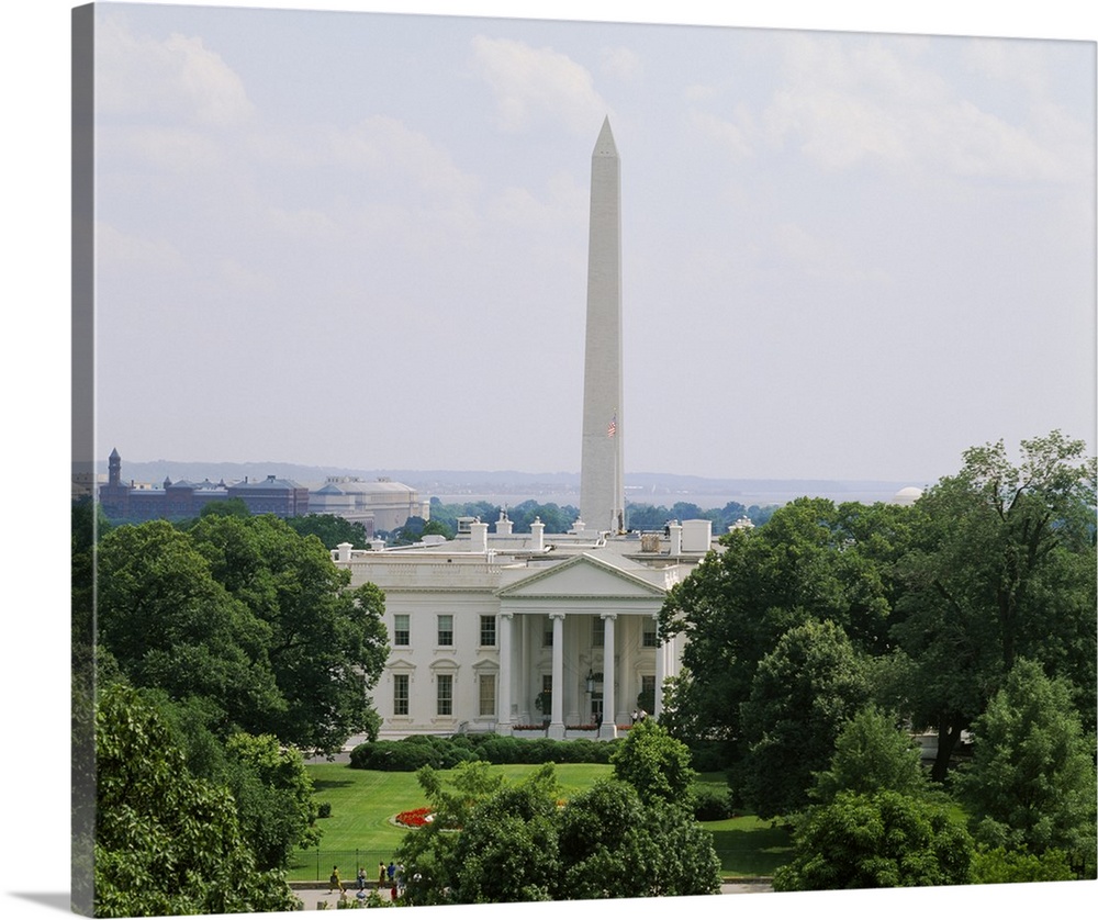 View of the White House and Washington Monument, Washington DC
