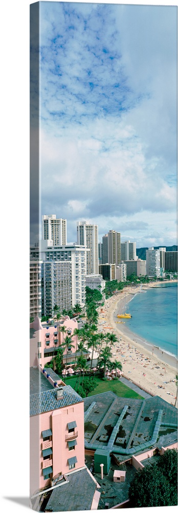Waikiki Beach and Hotels Oahu HI
