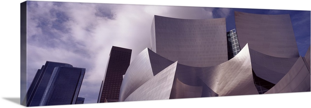 Low angle view of a concert hall, Walt Disney Concert Hall, City Of Los Angeles, Los Angeles County, California, USA