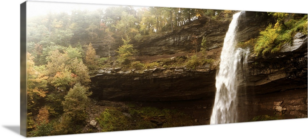 Water falling from rocks, Kaaterskill Falls, Catskill Mountains