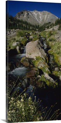Water flowing through rocks, Lost Creek, Lassen Volcanic National Park, California