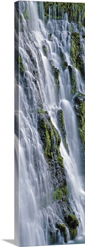 Waterfall in a forest, Burney Falls, McArthur-Burney Falls Memorial ...