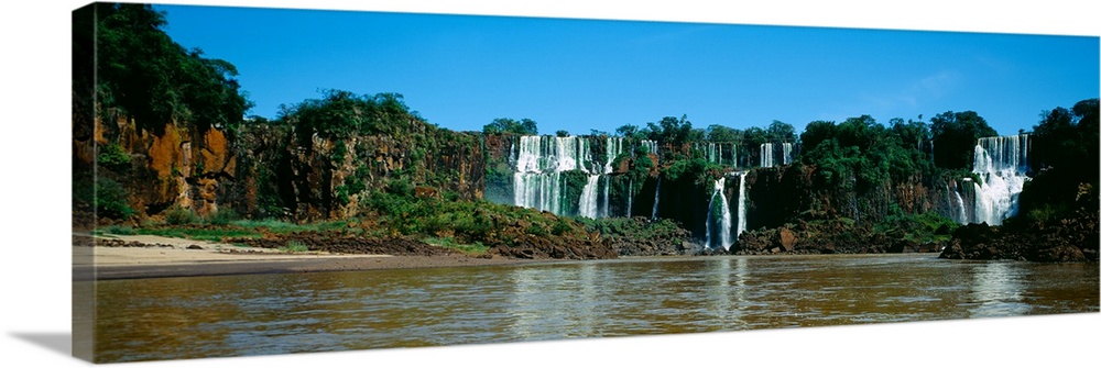 Waterfall in a forest, Iguacu Falls, Iguacu National Park, Argentina