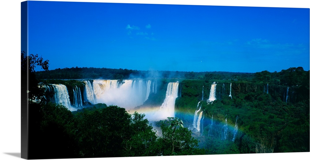 Waterfall in a forest, Iguazu Falls, Iguazu River, Iguazu National Park, Argentina