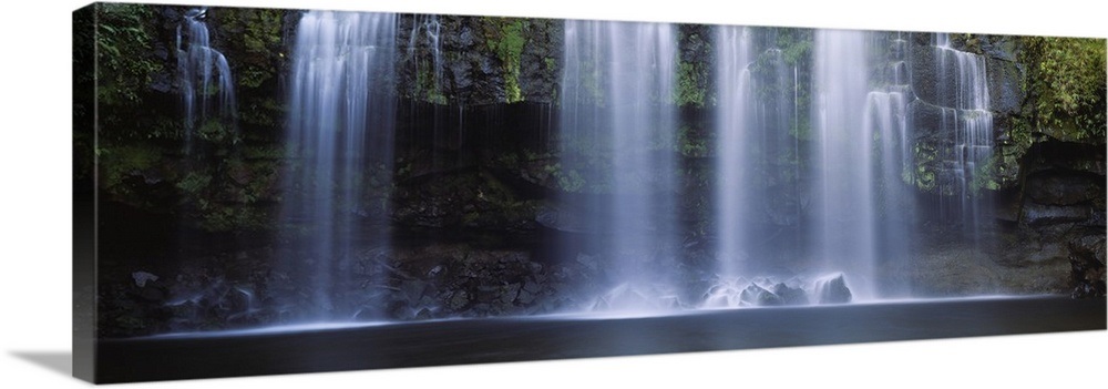 Waterfall in a forest, Llanos De Cortez Waterfall, Guanacaste Province ...