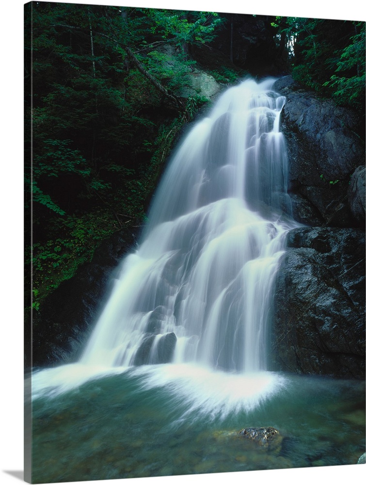 Waterfall in a forest, Moss Glen Falls, Vermont Route 100, Granville Reservation State Park, Granville, Vermont, USA