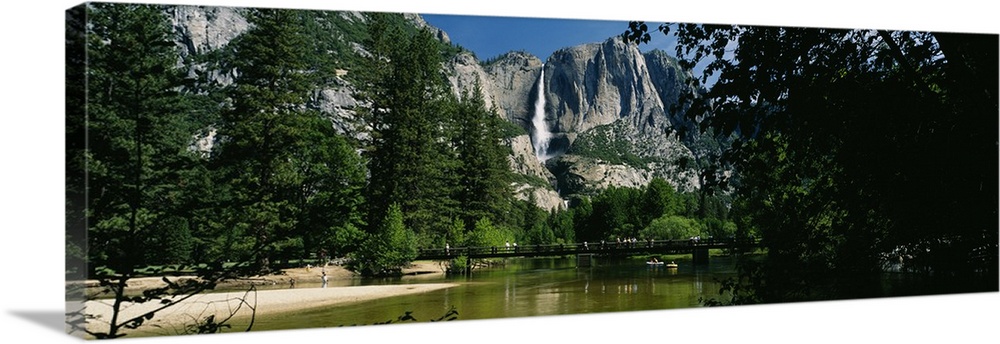 Waterfall in a national park, Upper Yosemite Falls, Merced River, Yosemite National Park, California