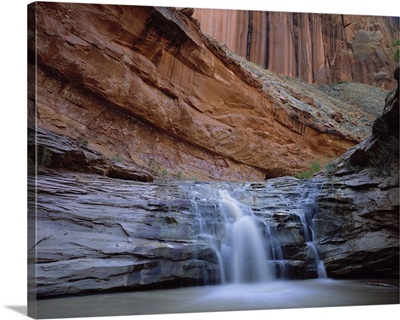 Waterfall in Coyote Gulch in the Escalante Grand Staircase National Monument, Utah