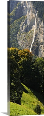Waterfall, Wengen, Lauterbrunnen, Interlaken-Oberhasli, Bern, Switzerland