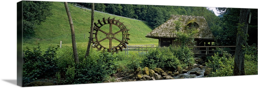 Watermill at a river, Black Forest, Glottertal, Germany