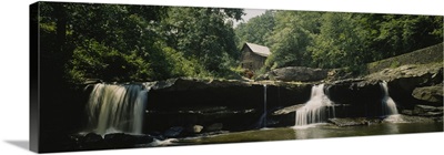 Watermill in a forest, Babcock State Park, West Virginia