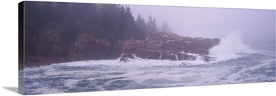 Waves breaking against rocks, Monument Cove, Mount Desert Island, Acadia National Park, Maine