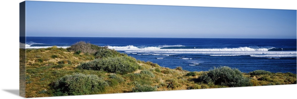 Waves breaking on the beach, Western Australia, Australia