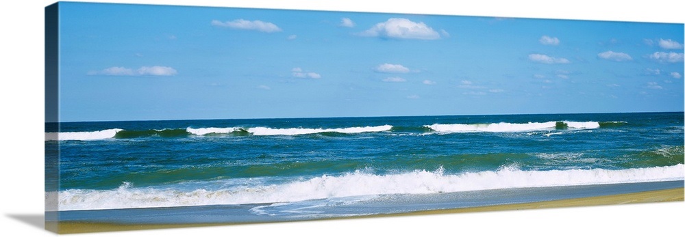 Waves in the sea, Cape Hatteras, Outer Banks, North Carolina Wall Art ...