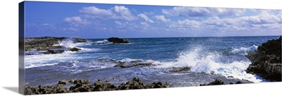 Waves on the coast, Cozumel, Mexico