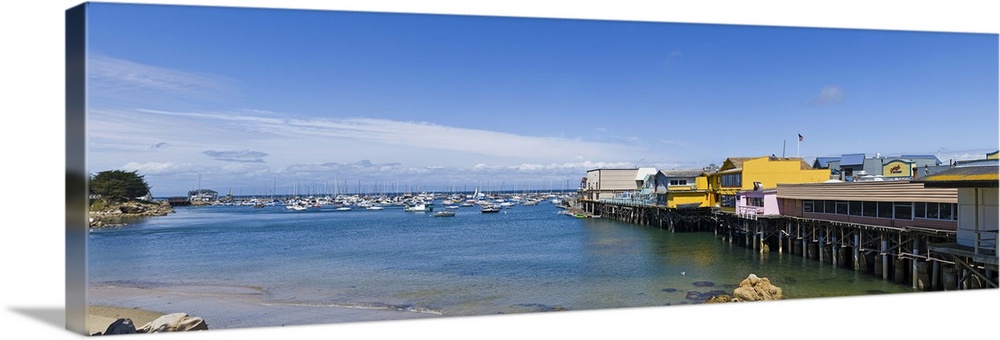 Wharf over an ocean, Fisherman's Wharf, Monterey, California, USA