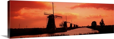 Windmills Holland Netherlands
