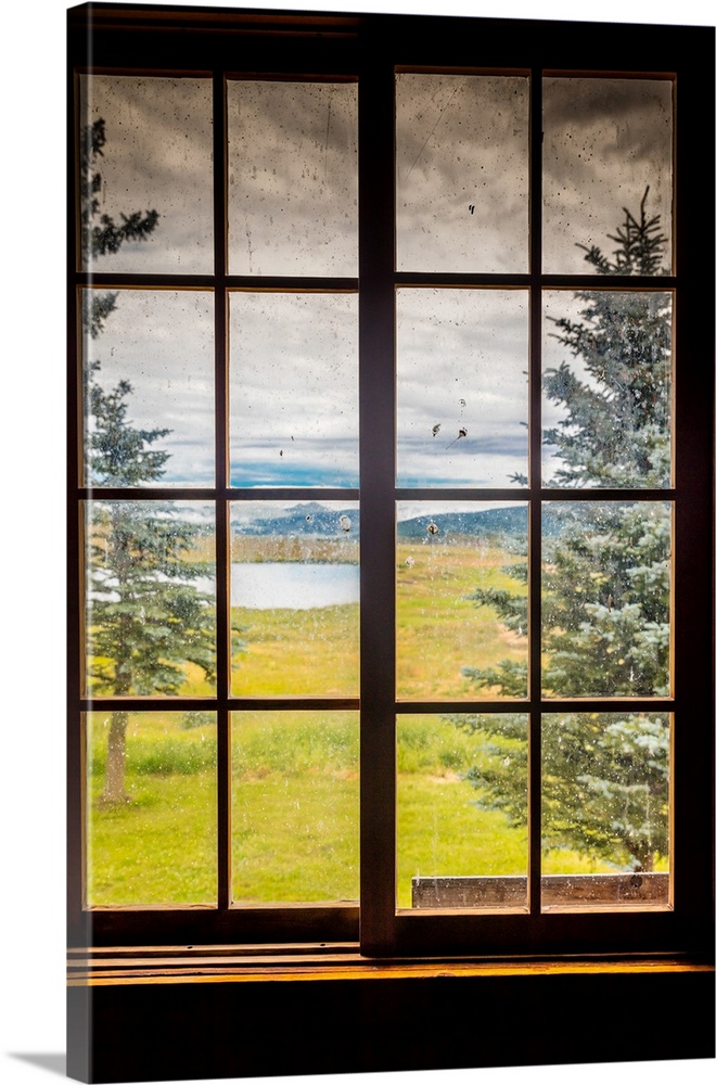 Window on hastings mesa near ridgway and telluride colorado -famous Last dollar ranch in san juan mountains.