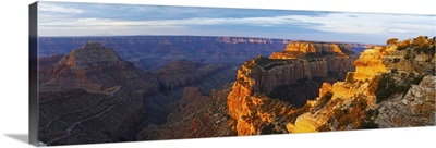 Wotans Throne from Cape Royal, North Rim, Grand Canyon National Park, Arizona