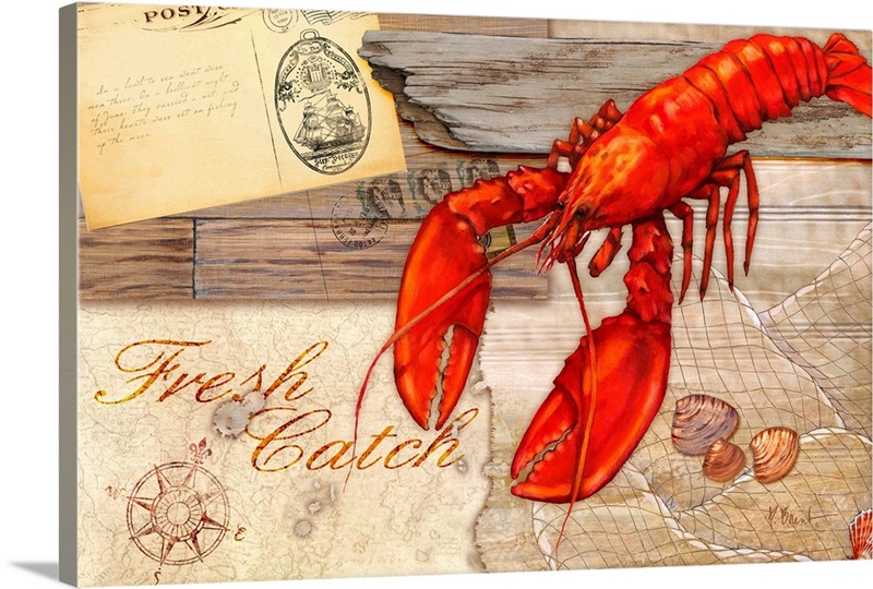Fresh Catch Lobster Wall Art, Canvas Prints, Framed Prints, Wall Peels