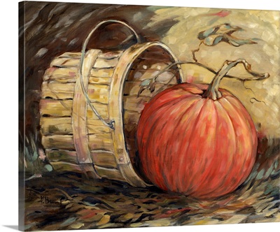 Gleaning Autumn - Pumpkin And Basket