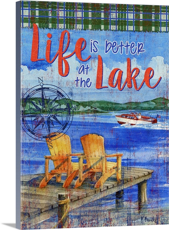 Lake Time Vertical II Wall Art, Canvas Prints, Framed Prints, Wall