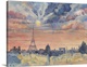image thumbnail of Paris Skyline at Sunset
