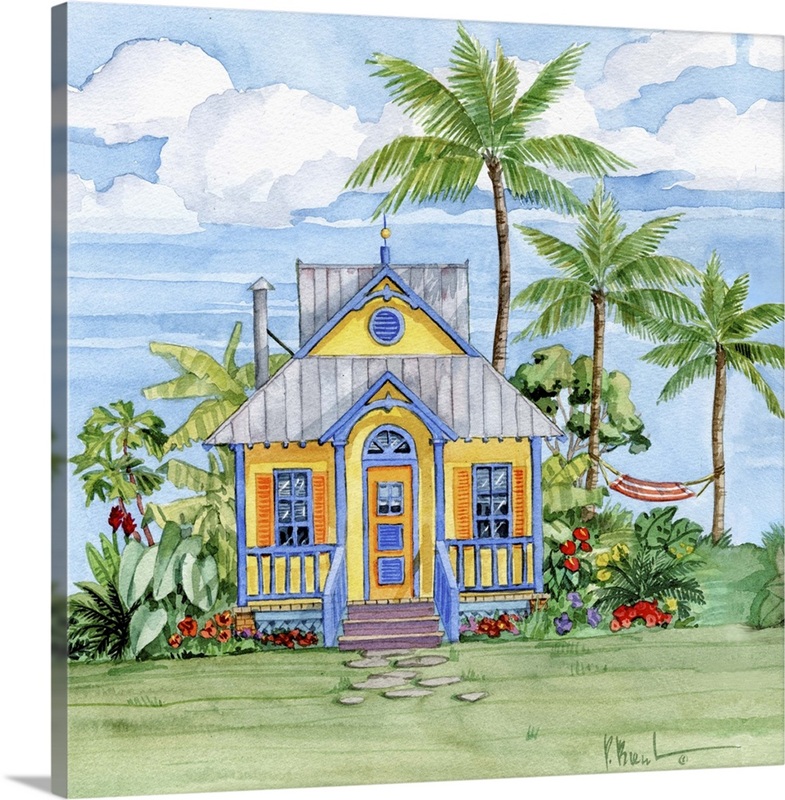 Tropical Cottage II | Great Big Canvas