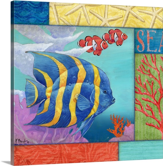 Under the Sea Collage IV Photo Canvas Print | Great Big Canvas