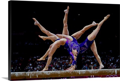 Olympics 2012 Gymnastic USA Women, Multi Exposures, London, England