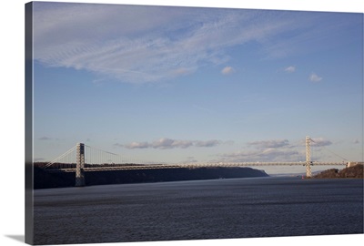 The George Washington Bridge spanning the Hudson River