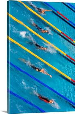 Women's backstroke race