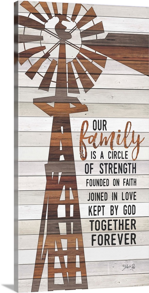 "Our Family Is A Circle Of Strength, Founded On Faith, Joined In Love, Kept By God, Together Forever"