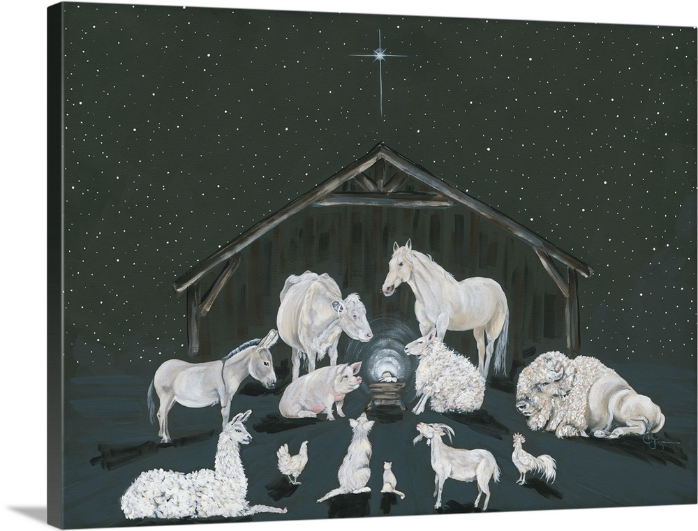 Animal Nativity Scene