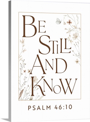 Be Still And Know