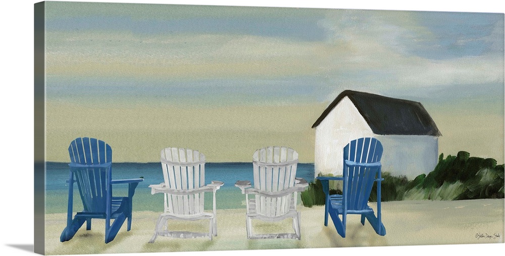 Beach Chairs Panorama