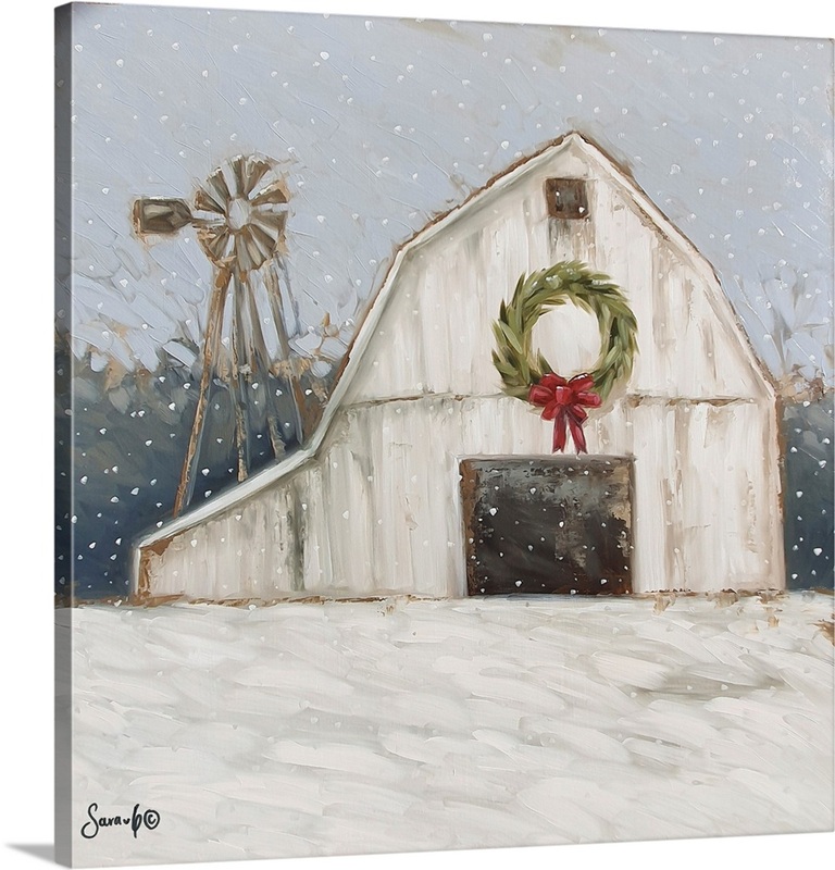 Christmas Barn | Great Big Canvas