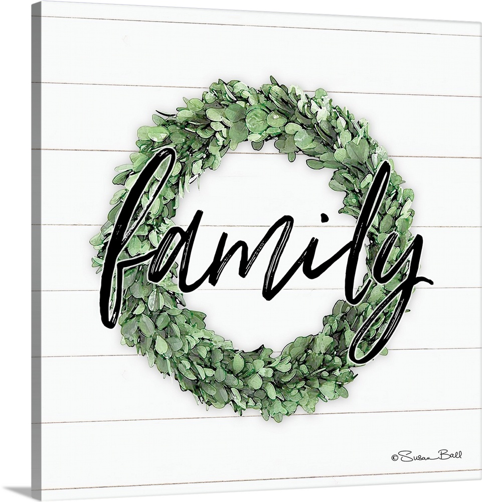 Family Boxwood Wreath