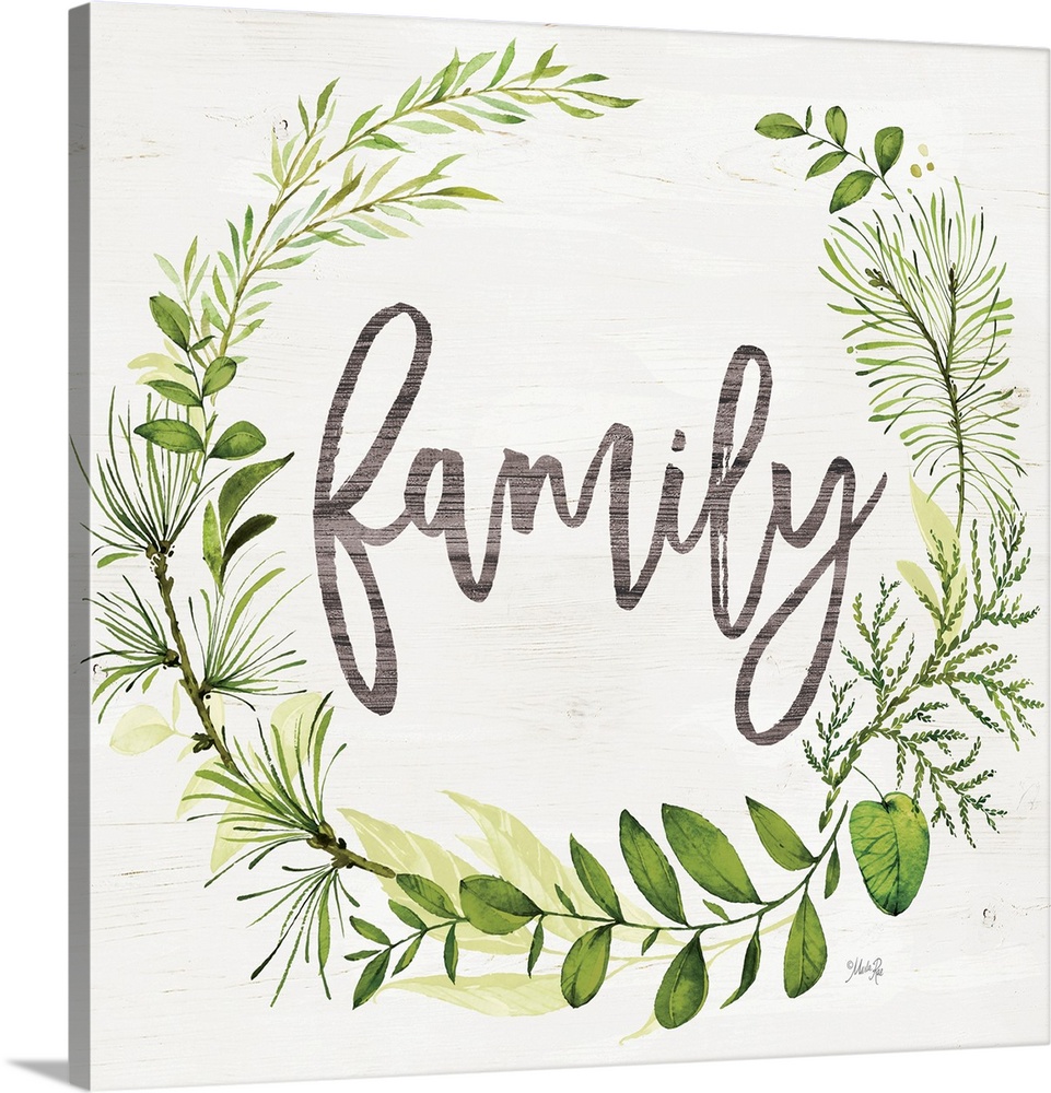 Family Greenery Wreath