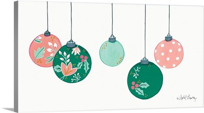 Floral Christmas Ornaments