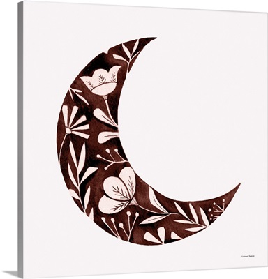 Floral Moon Silhouette