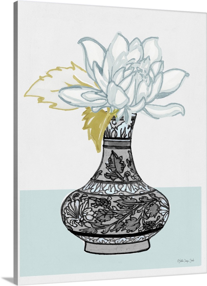 Flower Vase With Pattern I