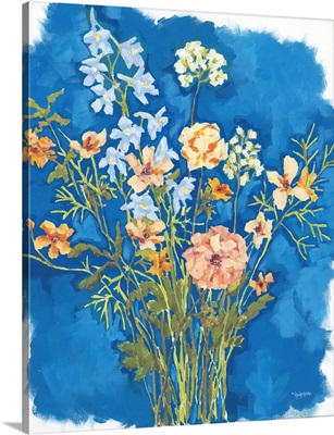 Flowers On Blue