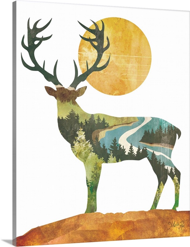 Forest Deer Wall Art, Canvas Prints, Framed Prints, Wall Peels Great